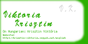 viktoria krisztin business card
